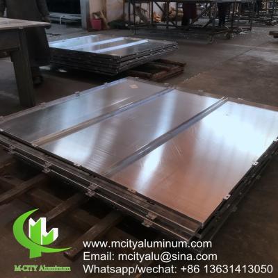 China Aluminum solid panel cladding facade for building facade with 3mm powder coated PVDF for sale