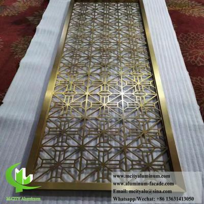 China 8mm Metal Screen Privacy Screen Aluminium Laser Cut Panels For Outdoor Use Anti Rust for sale