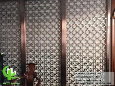 China Laser Cut Metal Sreen 10mm Aluminum Partition for sale