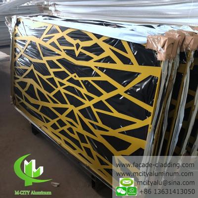 China CNC carving panel fluorocarbon perforated aluminum panel curtain wall aluminum panel for facade cladding for sale