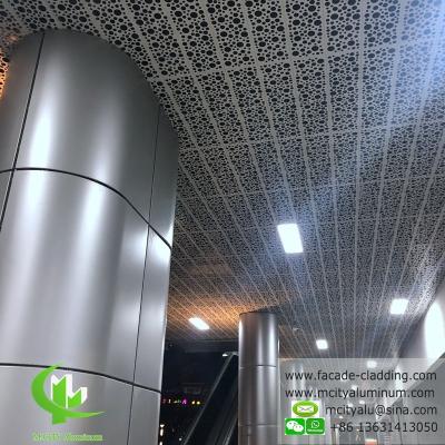 China Aluminum ceiling fluorocarbon perforated aluminum panel curtain wall aluminum panel for facade cladding for sale