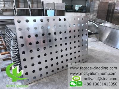 China metal aluminum sheet aluminum solid panel curtain wall cladding perforated pattern for sale