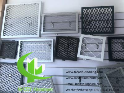 China Decorative Architectural aluminum mesh expanded screen panels for facade for sale