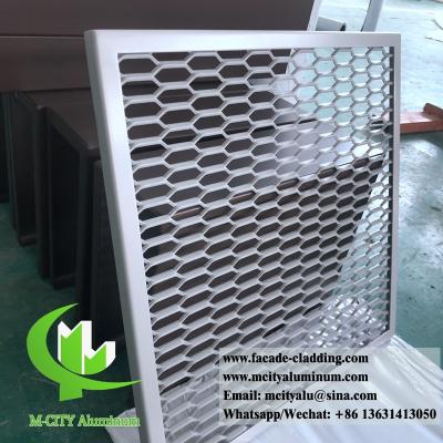 China Aluminum expanded mesh screen architectural screen panel for exterior facade for sale