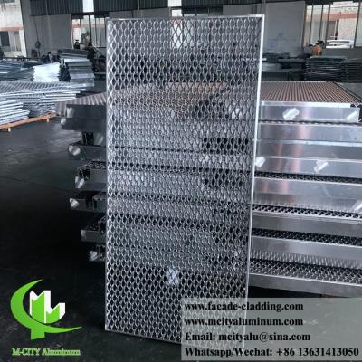 China Metal Aluminum expanded mesh architectural screen panel for exterior facade for sale