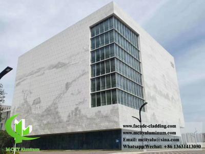 China Perforated metal facades screen panels aluminum cladding supplier in Guangzhou China for sale