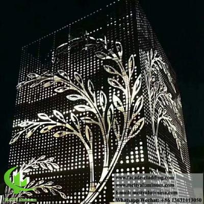 China Anti rust metal facade perforated sheet aluminum cladding supplier in China for sale