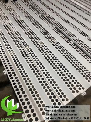 China Anti rust metal facade perforated aluminum cladding panels supplier in Guangzhou for sale