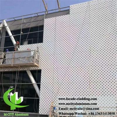 China 3mm perforatd Metal Cladding metal facades factory round holes punching for sale