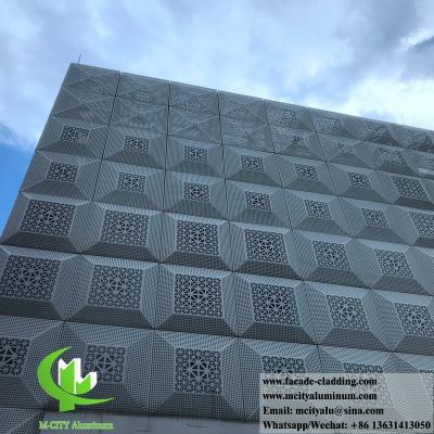 China Decorative perforated sheet screen panels Aluminium exterior for sale