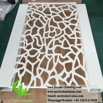 China Decorative Metal Screen Aluminium Screen For Garden Fence With Laser Cut Design for sale