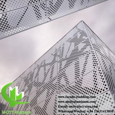 China Perforating metal screen for wall for exterior metal facade decoration for sale