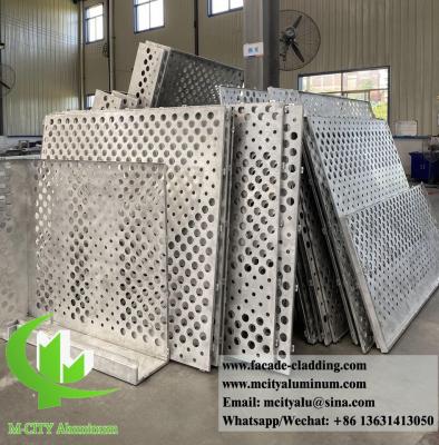 China Perforated metal screen aluminum sheet for building facade cladding 3mm thickness for sale