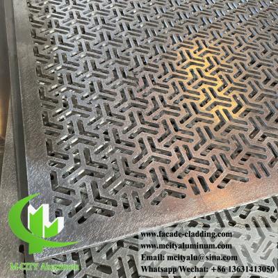 China CNC laser cut carved metal panel for garden fence aluminium screen building decoration 4mm thickness in China for sale