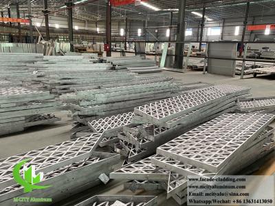 China Laser Cut Metal Screen Aluminium Sheet 3mm PVDF Metal Wall Cladding For Building Decoration for sale
