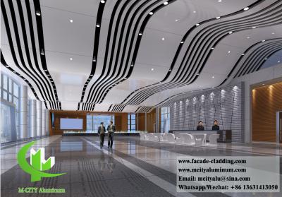 China Metal Ceiling Aluminium Ceilings For Lobby Exterior And Interior Decoration 2mm Thickness for sale