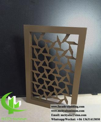 China Laser Cut Metal Privacy Screens Decorative Panels Aluminium Sheet 3mm Thickness for sale