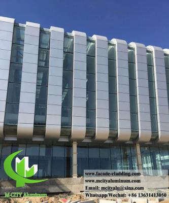 China Metal Cladding Panel Aluminum Sheet PVDF Sliver Coating 20 Years Warranty for sale