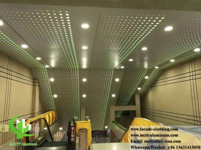 China Perforated Metal Wall Cladding For Elevator Decoration With LED Light for sale