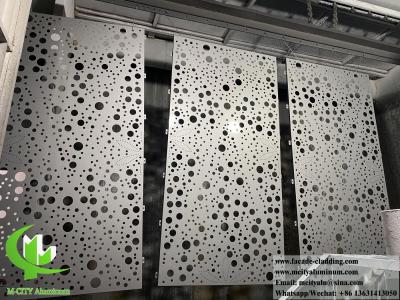 China Perforated Metal Screen Aluminum Sheet For Wall Panels Facade Decoration for sale