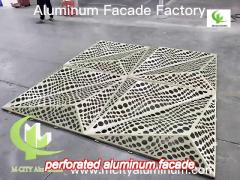3d aluminum laser cut panel sheet for lobby decoration with peacock pattern