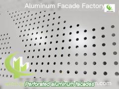 3mm perforated sheet metal facade aluminum wall cladding project