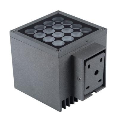 China Modern Decorative Energy Saving Square Wall Light IP65 3000K 4000K 6000K Gray Outdoor LED Wall Lamp for sale