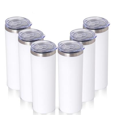 China 20 Ounce Sustainable Tumbler Custom 304 Sublimation Stainless Steel Straight Tumblers With Straw Cups for sale