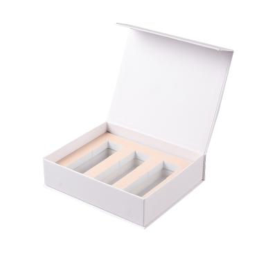 China 2020 Customs Recyclable Printing Plain White Rectangle Luxury Logo Makeup Lip Gloss Empty Hard Paper Tube Set Gift Packing Box for sale