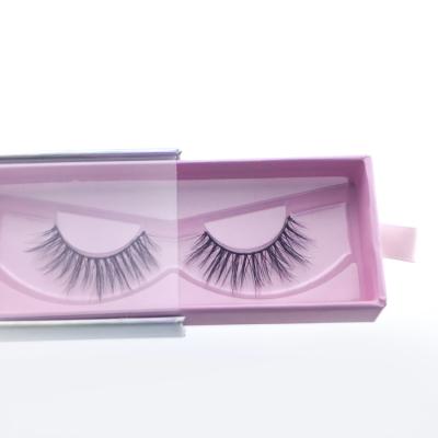 China Empty Eye Lash Packaging Boxes Case Custom Logo Eyelash Box Vendor Pink Handmade Drawer OEM Wholesale for sale