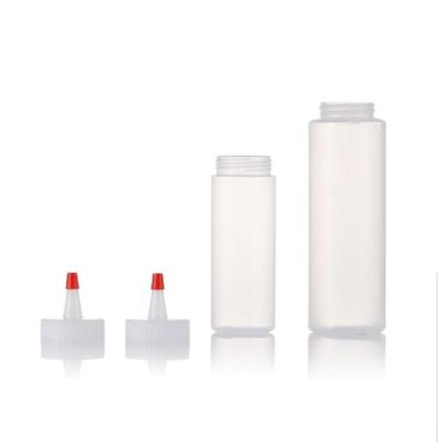 China PE Plastic Sauce Squeeze Bottle For Chili Tabasco Soy Ketchup Transparent Box Packing for sale