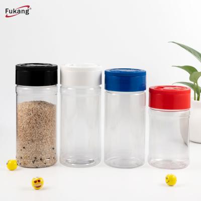 China wholesale Cylinder round salt pepper spice plastic bottle seasoning bottles for sale