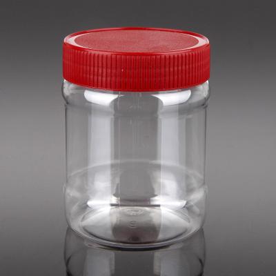 China Wholesale Food Grade PET Plastic Large Candy Lollipop Cookie packing Jar for sale