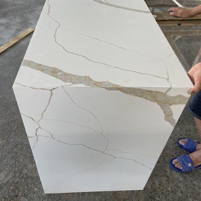 China Modern Eased Edge And Quartz Countertops Customization Buffet Slab Three Dimensional Countertops For Kitchens for sale