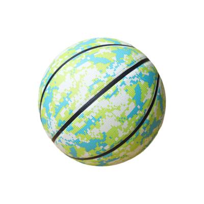 China Wholesale Quality Basketball Indoor Outdoor Gym Sports Glow Professional PU Leather Basketball Rubber Ball For Training for sale