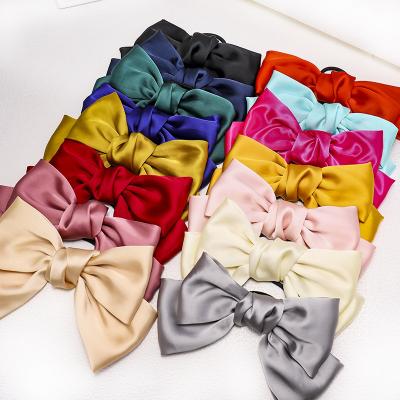 China Korean fashion style bow hair cut hair bows accessories satin butterfly hair accessories women for sale