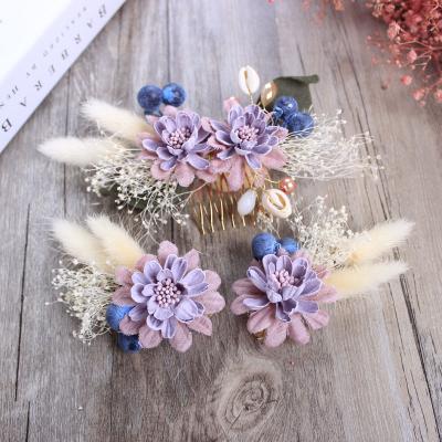 China NEW Fashion Wholesale Bridal Hair Accessories Bridal Hair Comb With Clips for sale