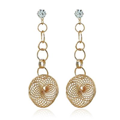 China Fashion Popular Hot Selling Jewelry Set Round Circle Vintage Earrings For Girls for sale