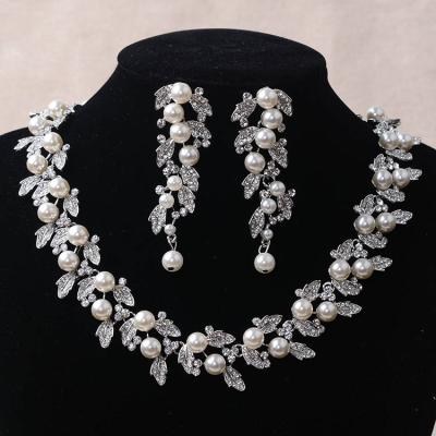 China European Imitation Jewelry Sets Bridal Necklaces Wedding Accessories Women Gift for sale