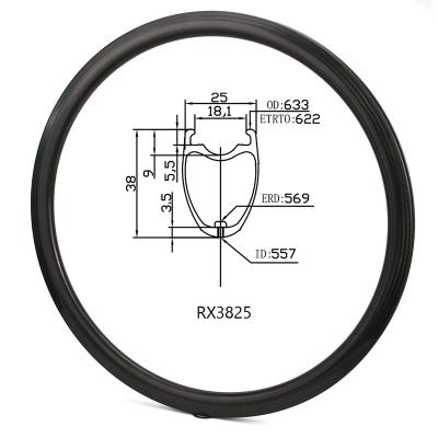 China Road Bikes High Quality Road Bike 700c Carbon Rim RX3825 Carbon Anvil Carbon Fiber Rim Bicycle for sale