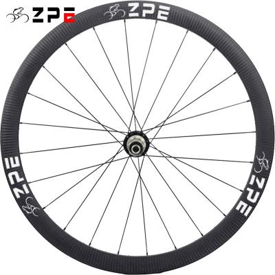 China Mountain Bikes Carbon Bike Wheel Toray T700 / T800 36mm Width U Shape Tubeless / Carbon Fiber Anvil Bicycle Wheelset for sale