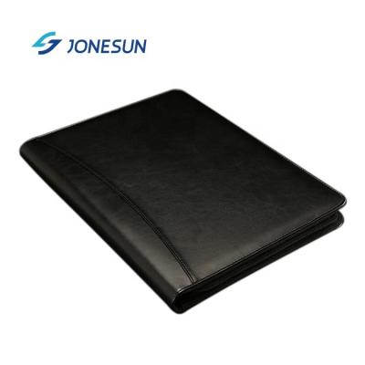 China Custom Waterproof A4 Size Eco-friendly/Durable PU Leather Notepad Folder Folder Document Document Bag With Zipper for sale