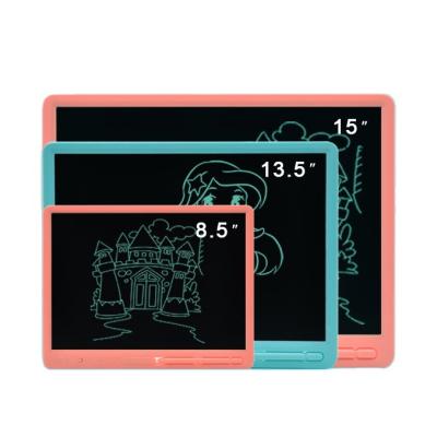 China 15 Inch Screen Memory Writing Lock Tablet Colorful Board Digital Drawing Memo Pads LCD Display For Kids for sale