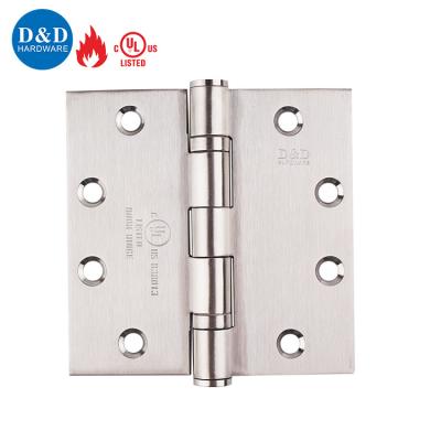 China Modern Hot Sale UL SUS 304 Stainless Steel Fire Rated Door Hardware Two Ball Bearing Butt Unified Weight Hinge for sale