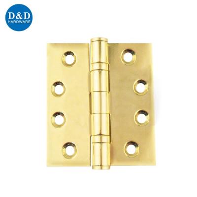 China Hot Sale Modern Gold Plated 304 Mirror Light Stainless Steel 2BB Pin Loose Non-rising Door Hinge For Interior Door for sale