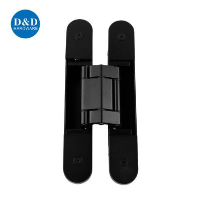 China Modern Black Cover Sanding Heavy Duty Adjustable Hidden 3D Hinge For Office Building Door for sale