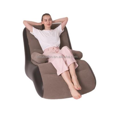 China Bafan brand air chair foldable home furniture portable inflated sofas S form lazy foldable sofa with pump for sale