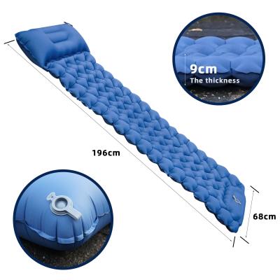 China Bafan Low MOQ Waterproof Lightweight Brand Custom Durable Sleep Pads Backpacking Hiking Air Mattress Lightweight Self Inflatable Camping Sleep Pad for sale