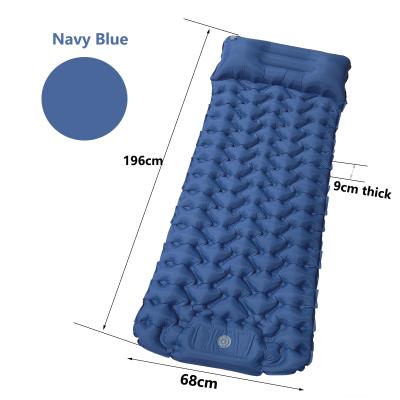 China Bafan Outdoor Durable Inflatable Camping Mats Self-Inflating Ultralight Camp Sleeping Mats Waterproof Lightweight Durable Equipment Sleep Pad With Pillow for sale