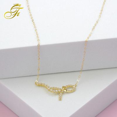 China High quality product reasonable price fashion natural acero stainless steel jewelry chocker chain necklace women zirconia chain necklace women for sale